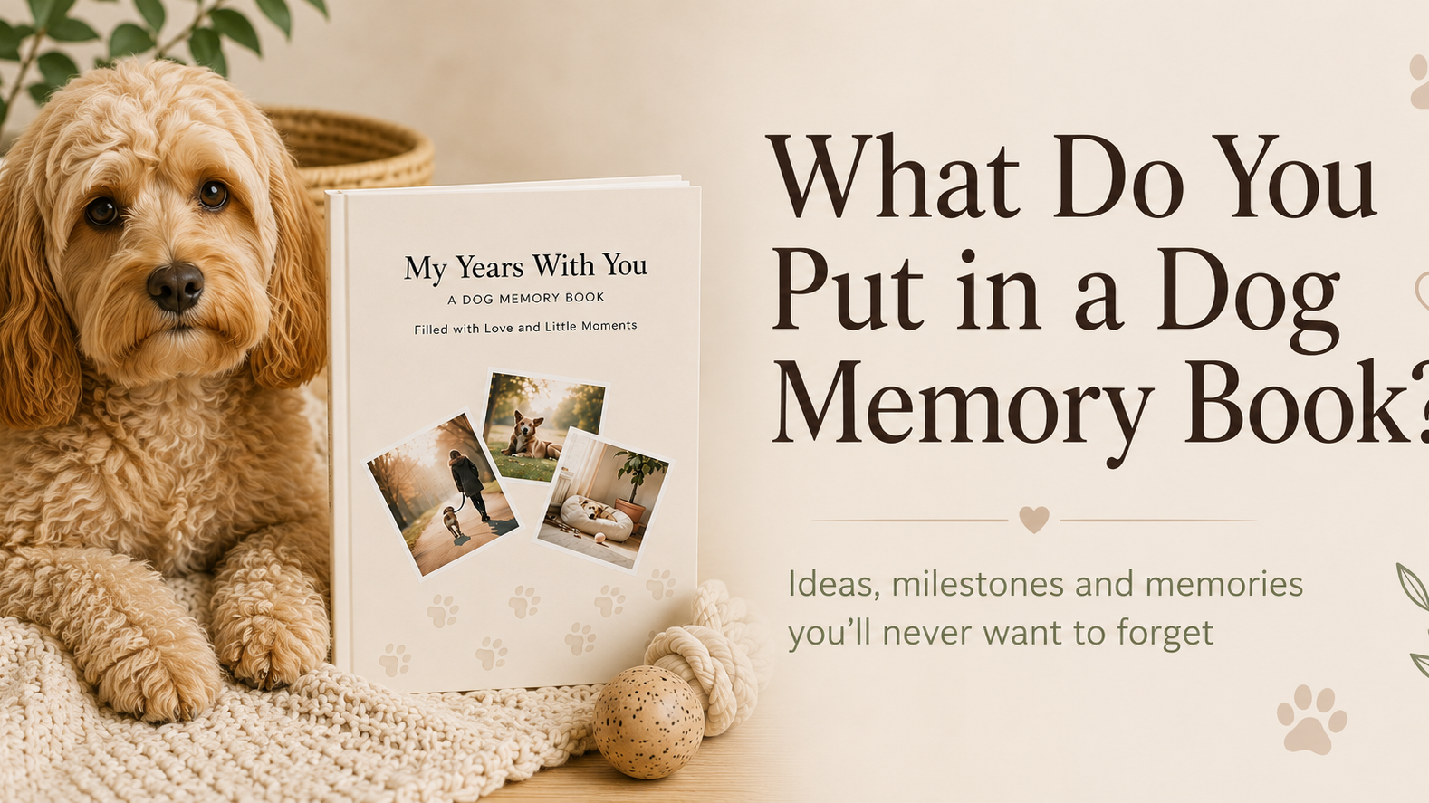 What Do You Put in a Dog Memory Book?