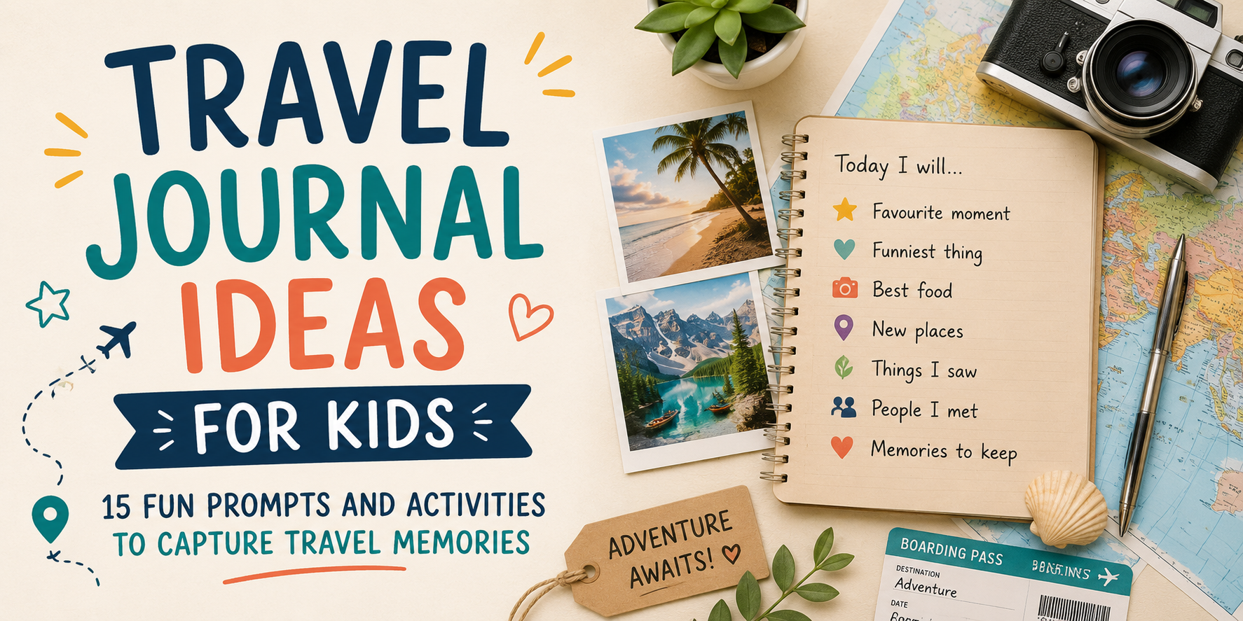 Travel Journal Ideas for Kids: 15 Fun Prompts and Activities