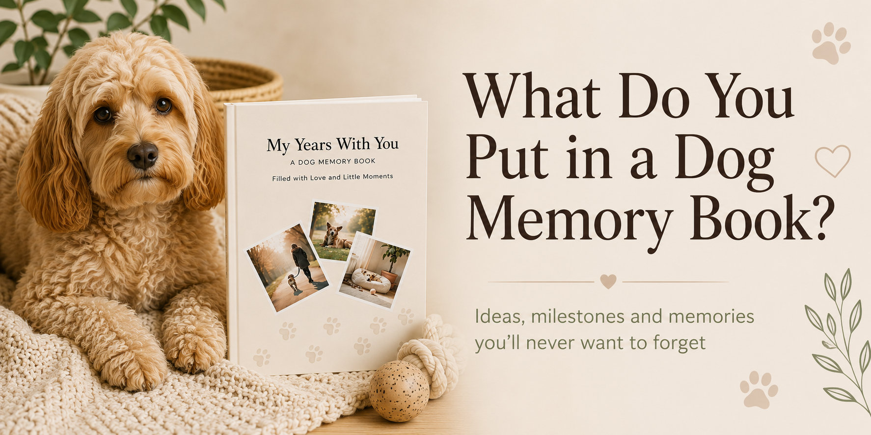 What Do You Put in a Dog Memory Book?