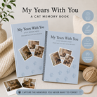 Cat memory book collection with guided keepsake pages, photo spaces and everyday milestone memories