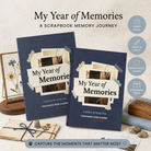Scrapbook memory journal designed to help capture everyday moments, photos, memories, and reflections with creative pages that turn ordinary days into lasting keepsakes